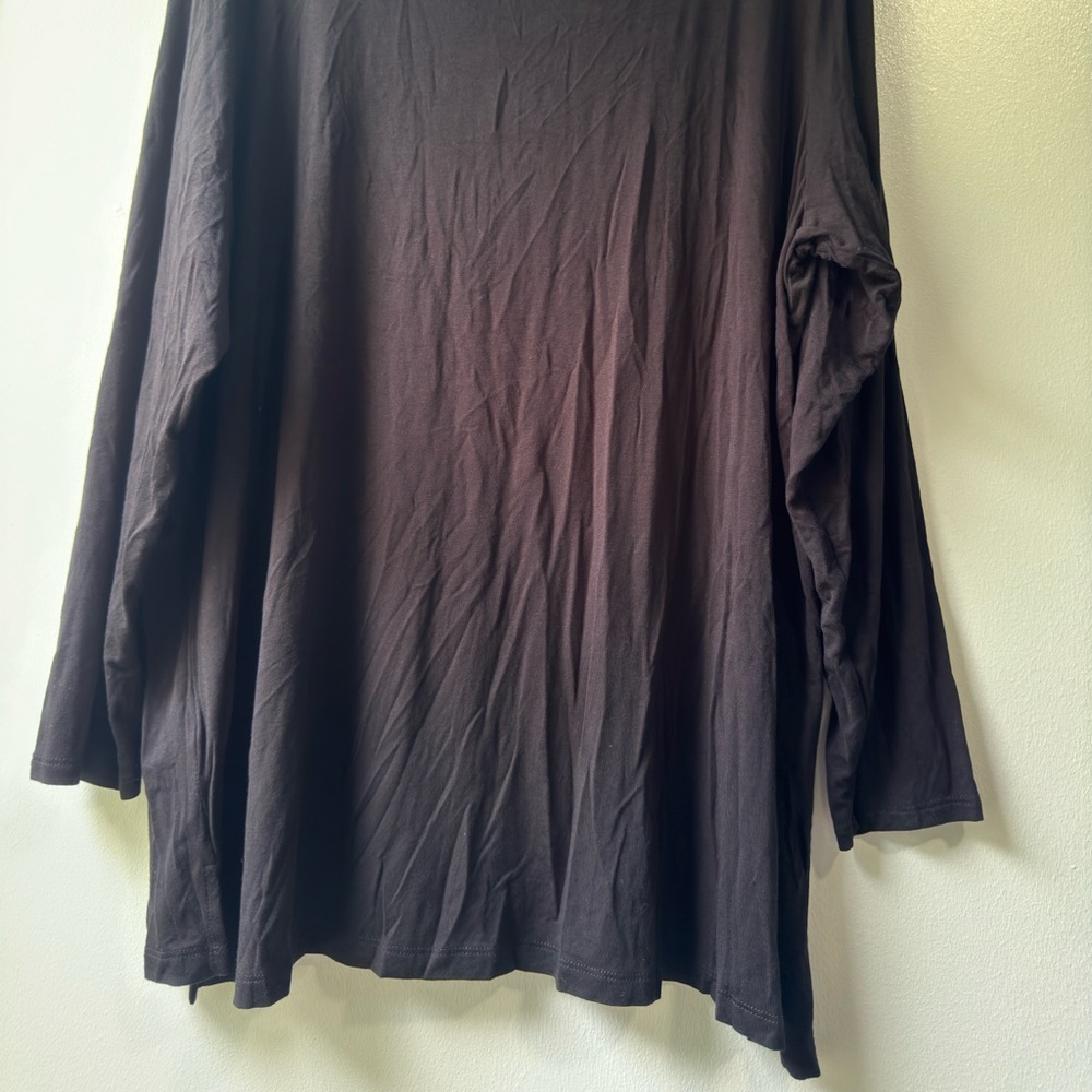 Tahari Black Long Sleeve Top - Picture 6 of 11